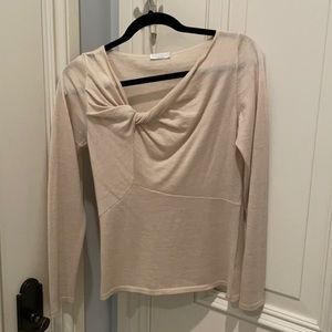 Brunello Cucinelli cashmere cream top